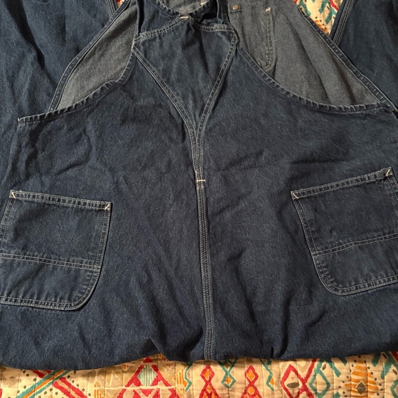 Carhartt Denim Bib Overalls 50x30 - Picture 9 of 9